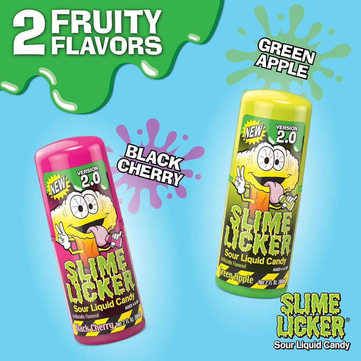 Toxic Waste: Slime Licker 2.0 Version - Green Apple & Black Cherry Roller (Ships Assorted) - Image 5