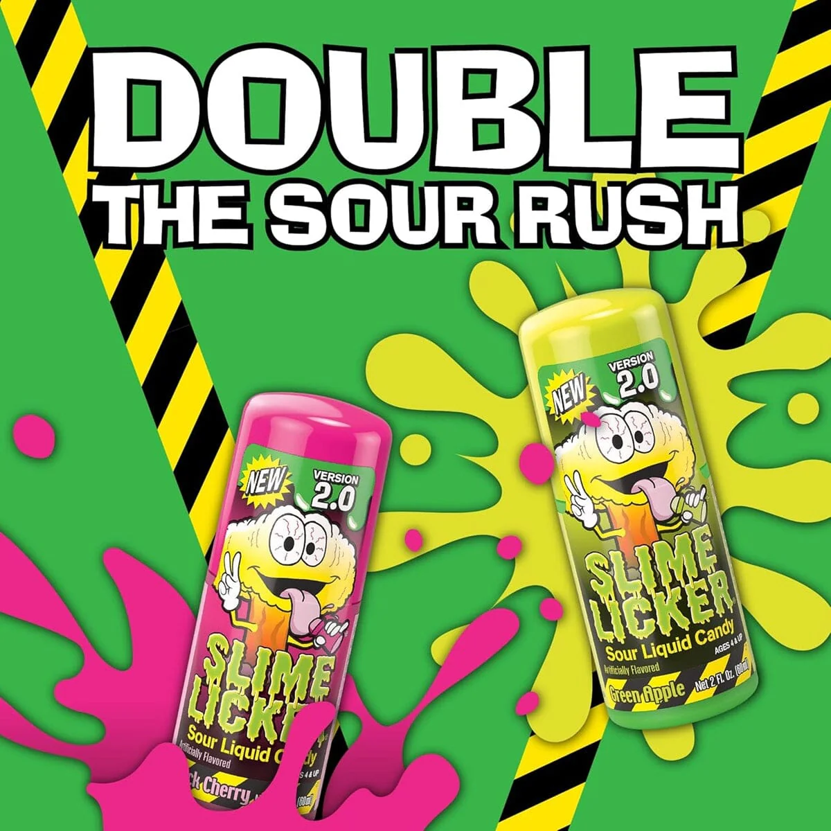 Toxic Waste: Slime Licker 2.0 Version - Green Apple & Black Cherry Roller (Ships Assorted) - Image 7