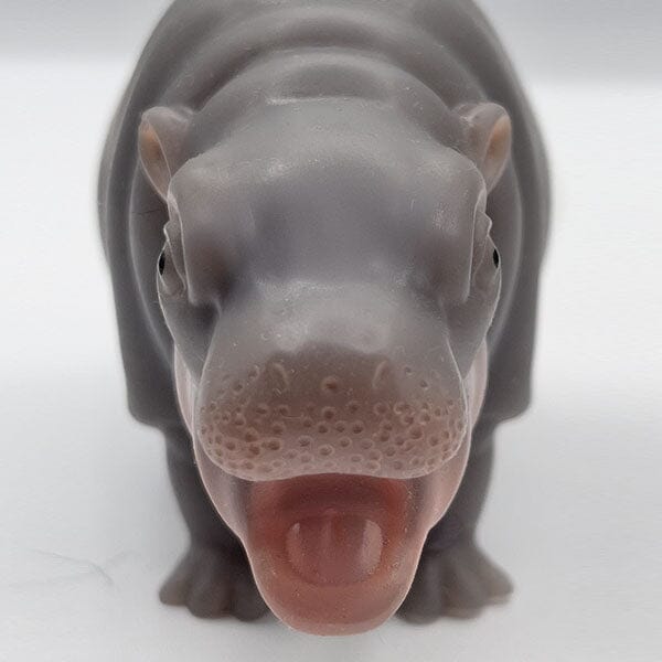 TrueHeart Treasures Silicone Reborn Animals: Mini Hippo Newborn Baby (Includes Bed & Bottle) - Image 12