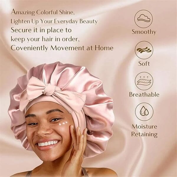 WOW NiteGlam: Silky Satin Sleep Bonnet - Image 5