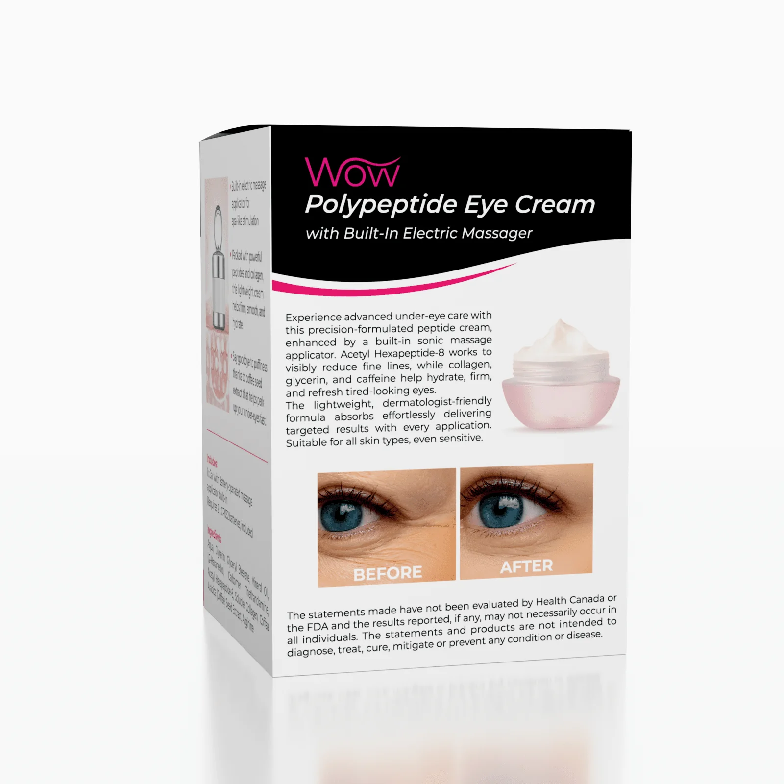 Wow: Polypeptide Eye Cream With Electric Massager - Image 2