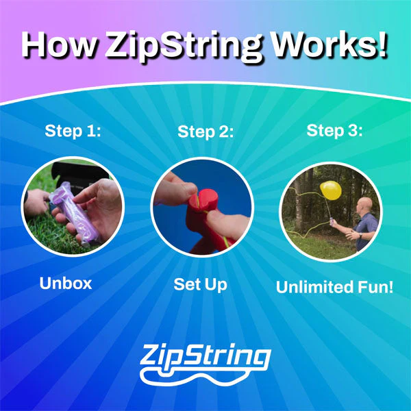 ZipString Original String Shooter Toy (1pc) Includes 3 Strings - Image 5